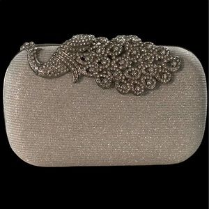 Peacock Crystal rhinestone Sparkle Glitter clutch bag